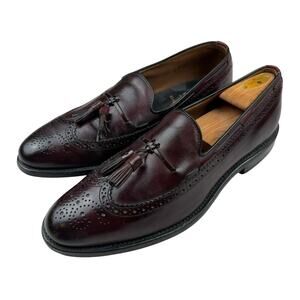 Allen Edmonds Manchester Tassel Loafer 10.5D Burgundy